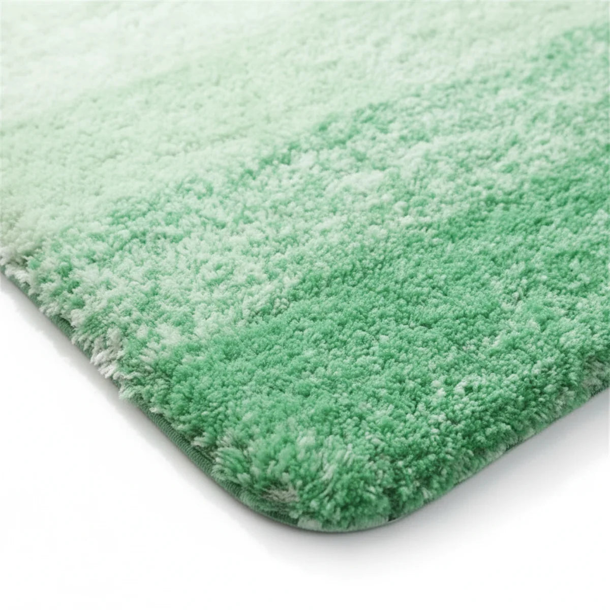 Tapis de Bain Vert et Blanc