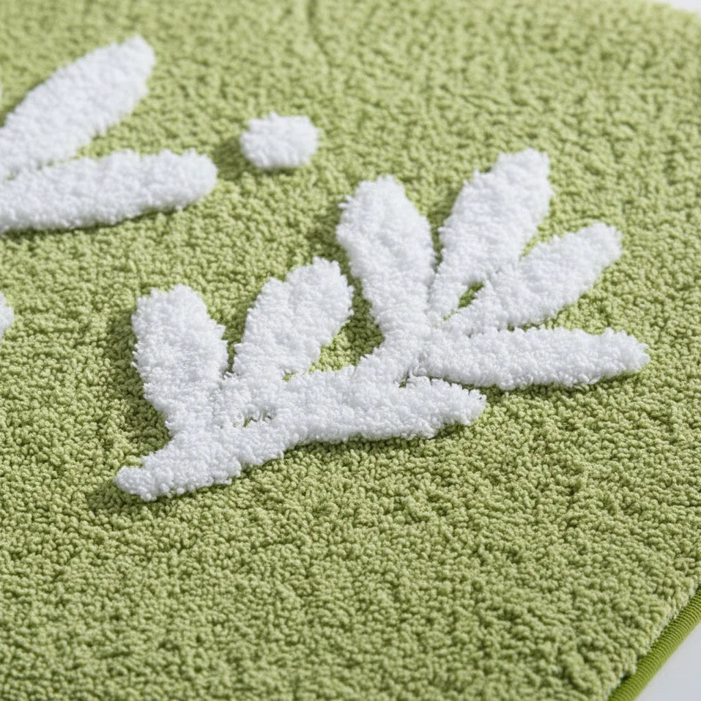 Tapis de Bain Vert Olive