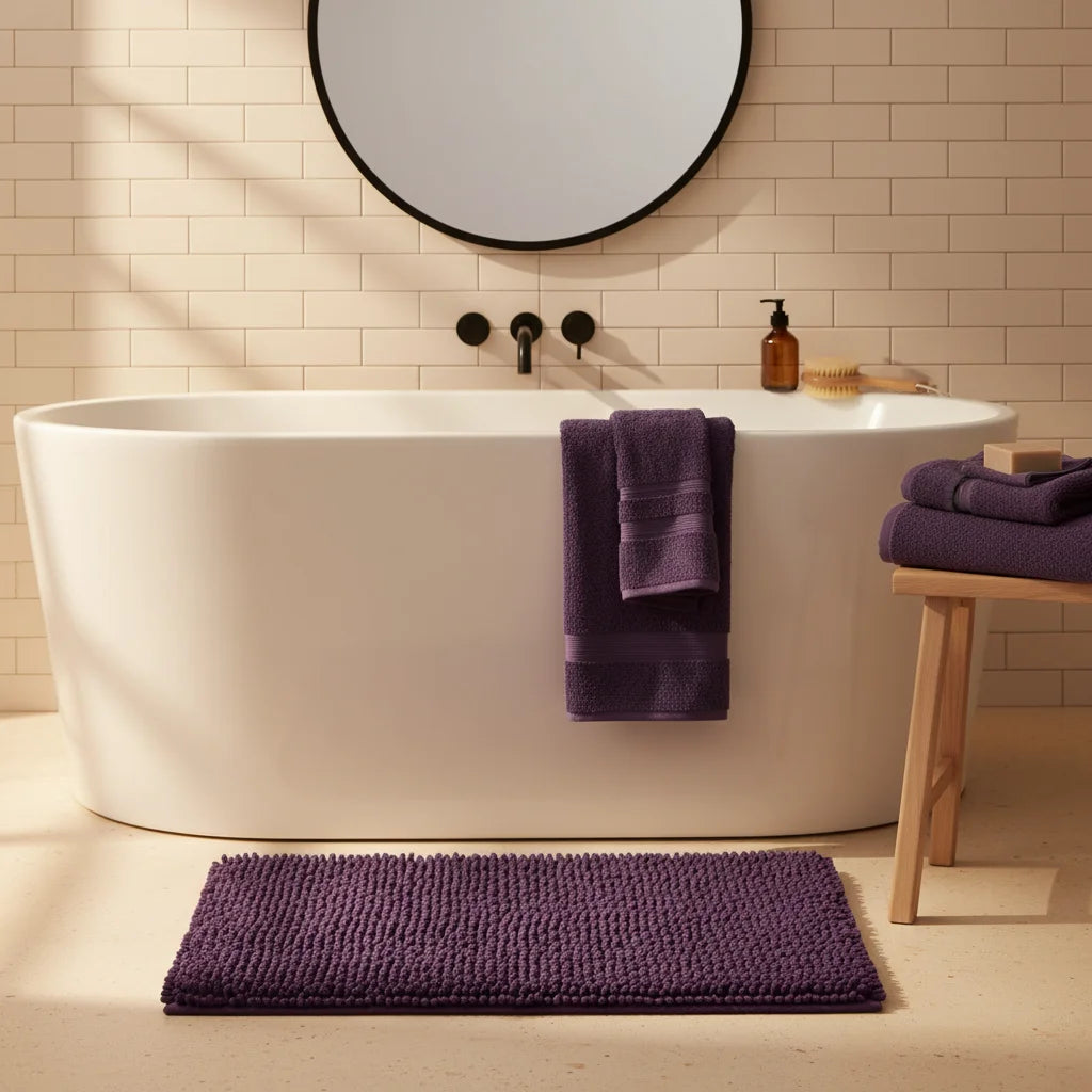 Tapis de Bain Violet 45x120cm