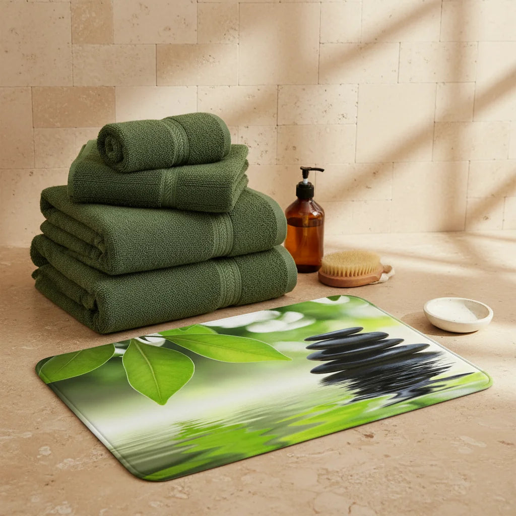 Tapis de Bain Zen Feuillage Zen
