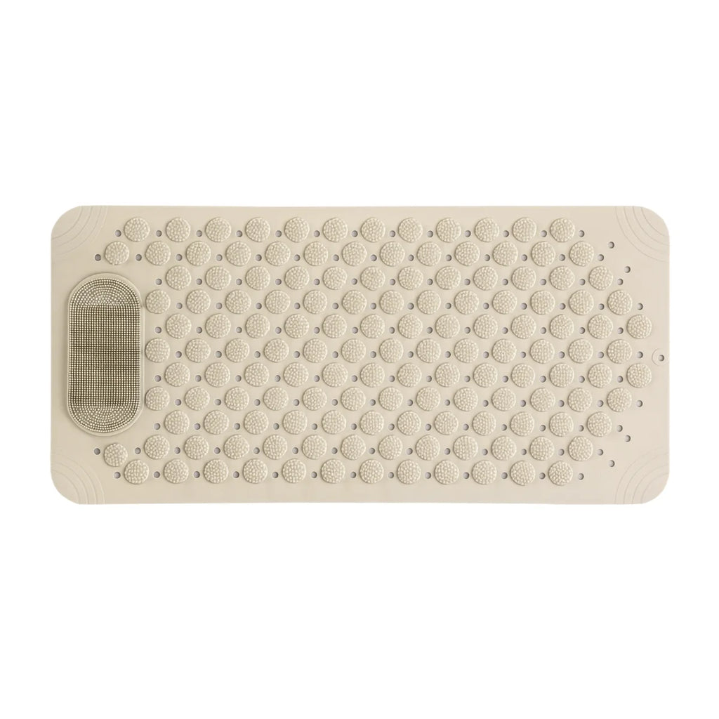 Tapis de Douche Antidérapant Rectangulaire Beige Sable