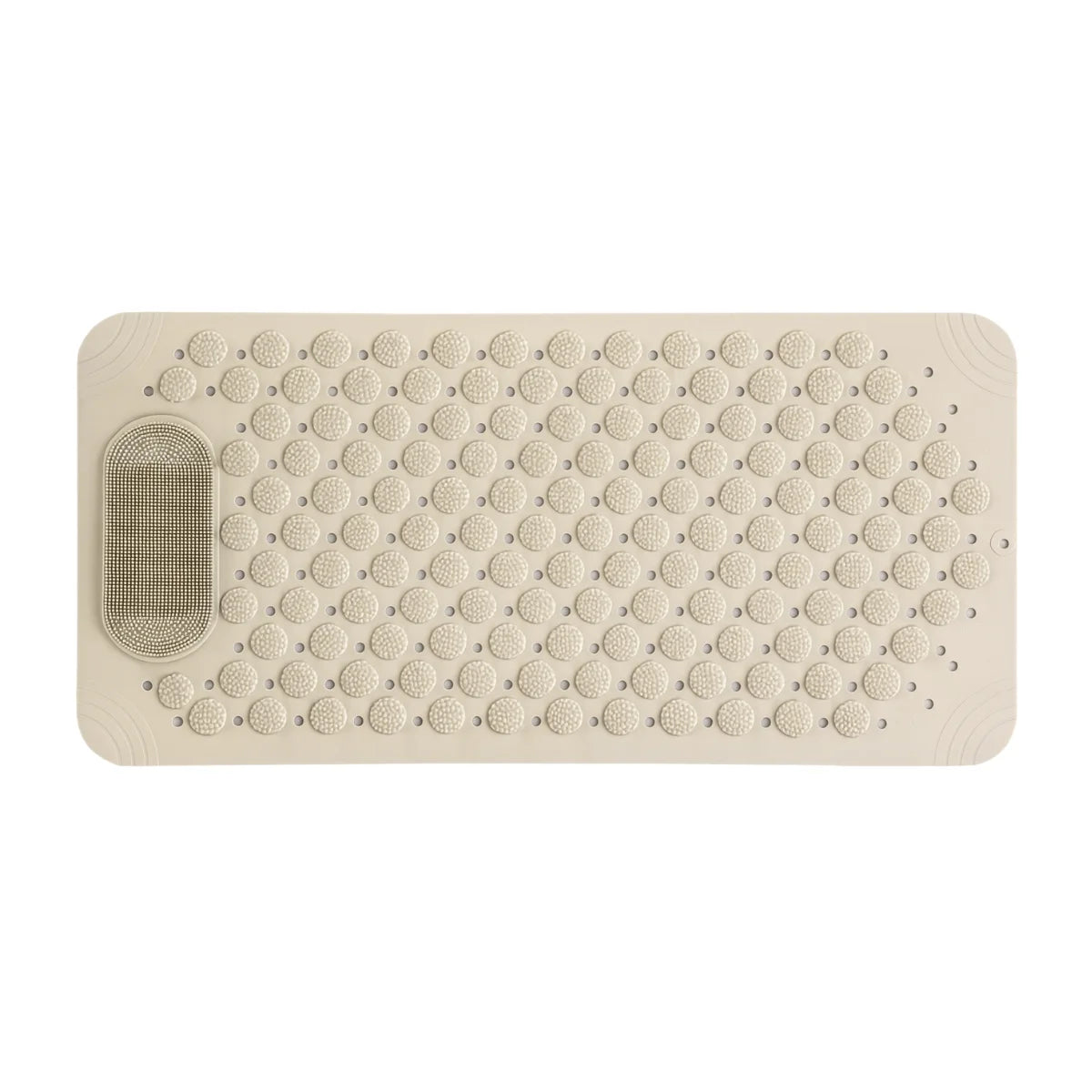 Tapis de Douche Antidérapant Rectangulaire Beige Sable