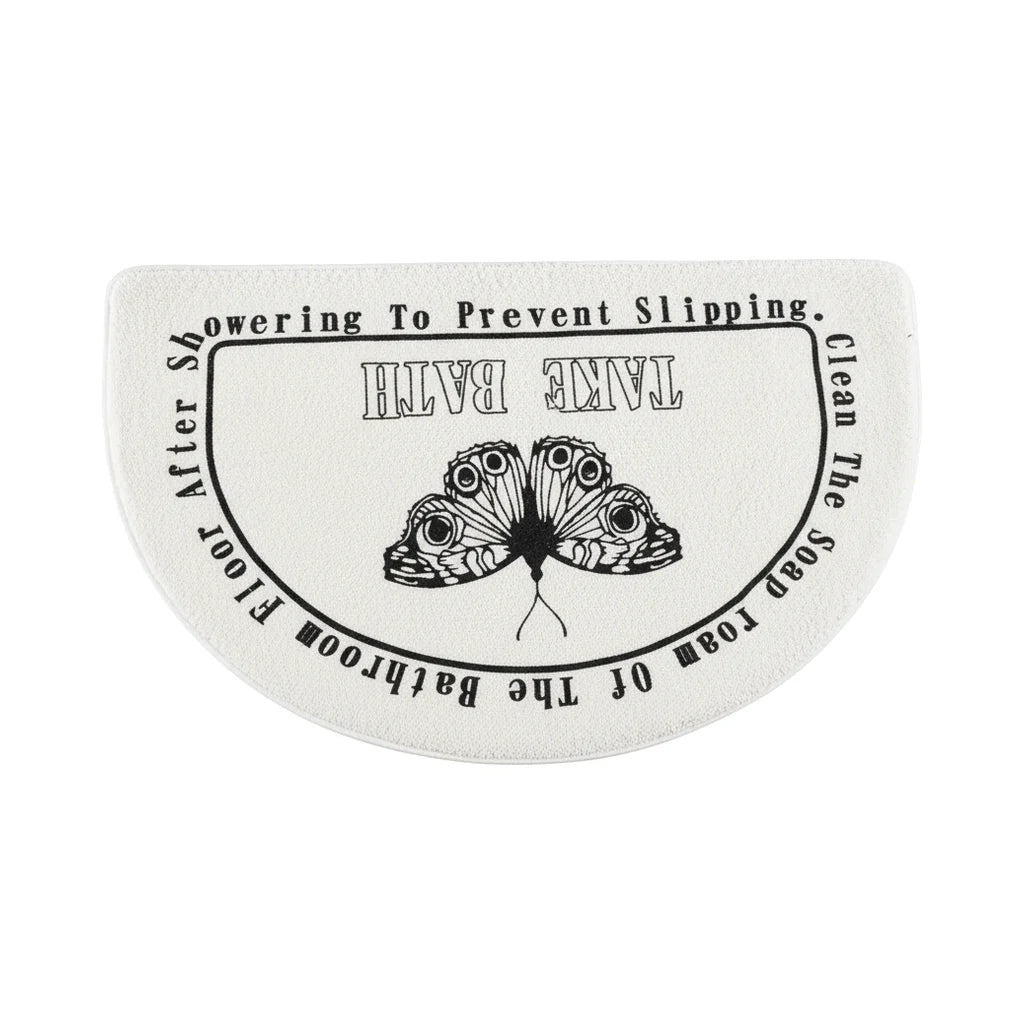 Tapis de Douche Demi Lune Demi Lune Papillon