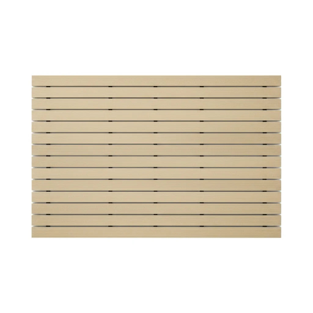 Tapis de Douche Imitation Bois Beige Sable
