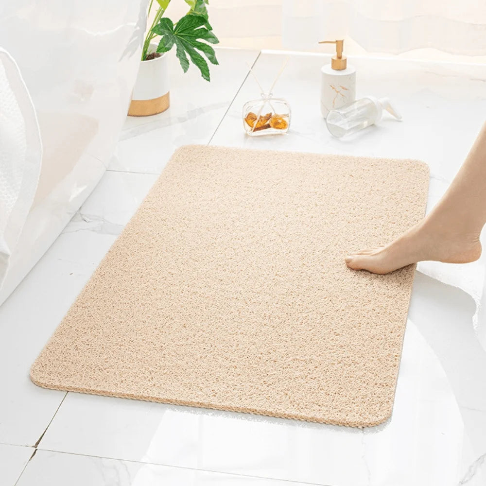 Tapis de Douche Italienne Antidérapant Beige Lin