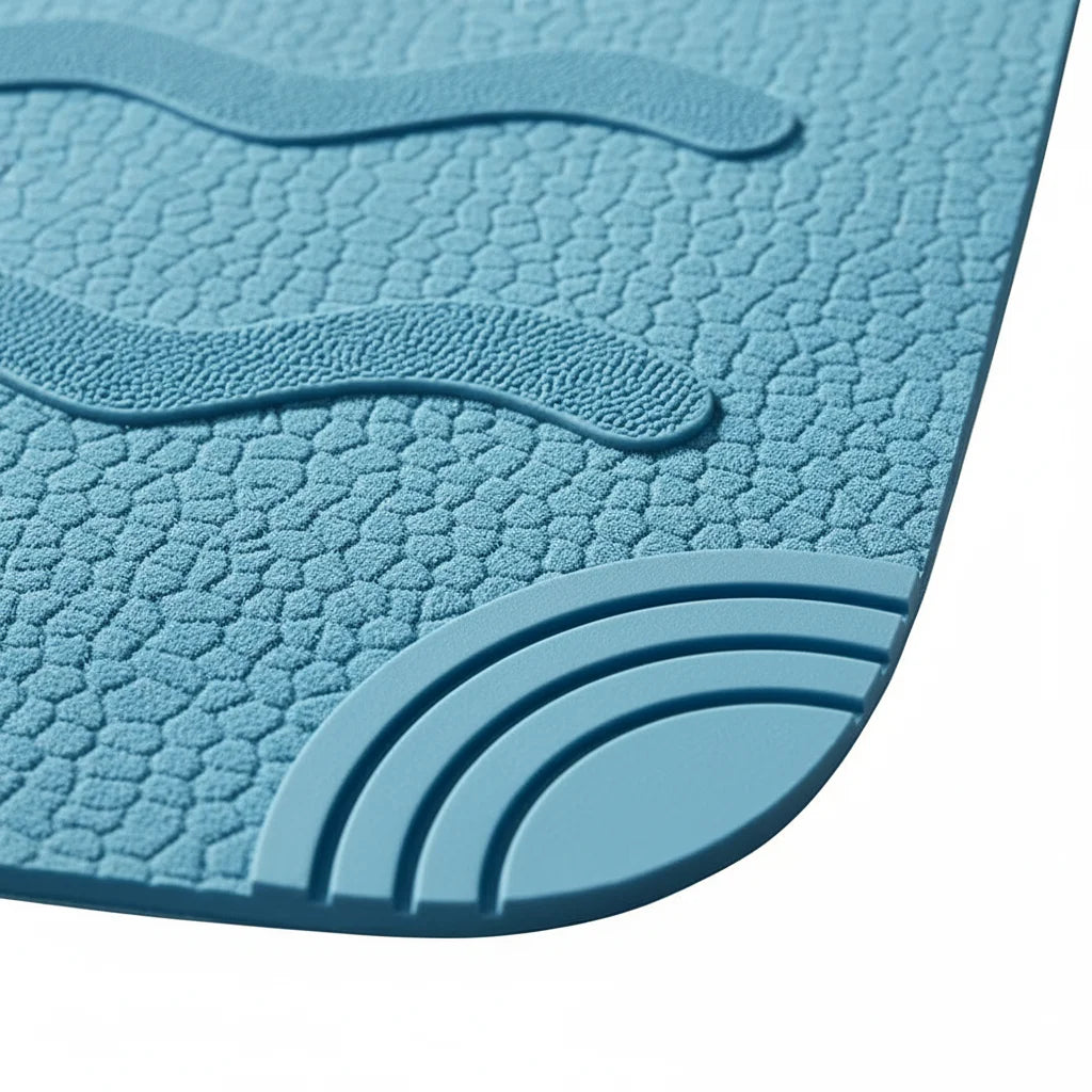 Tapis de Douche Italienne Bleu Pastel