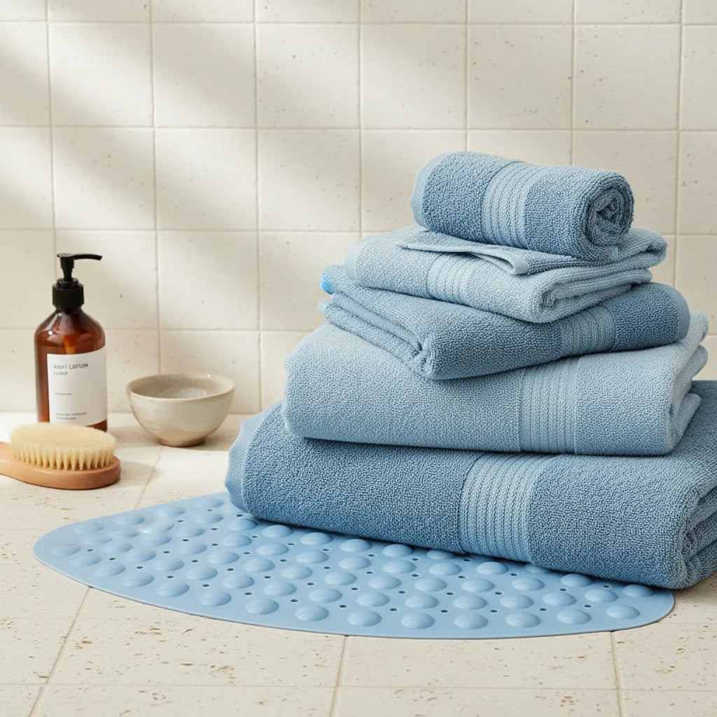 Tapis de Douche Quart de Rond