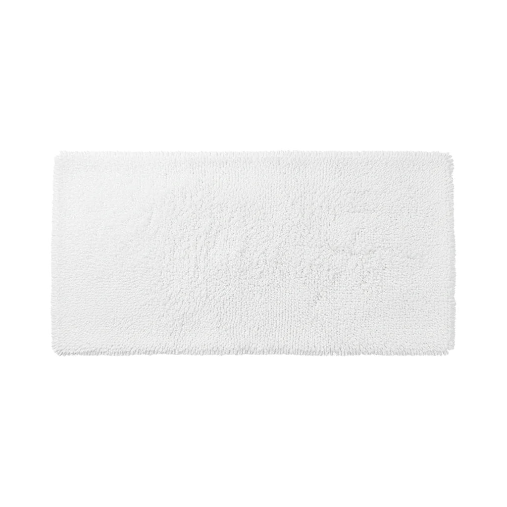 Tapis de Salle de Bain Antidérapant Grande Taille Blanc Neige