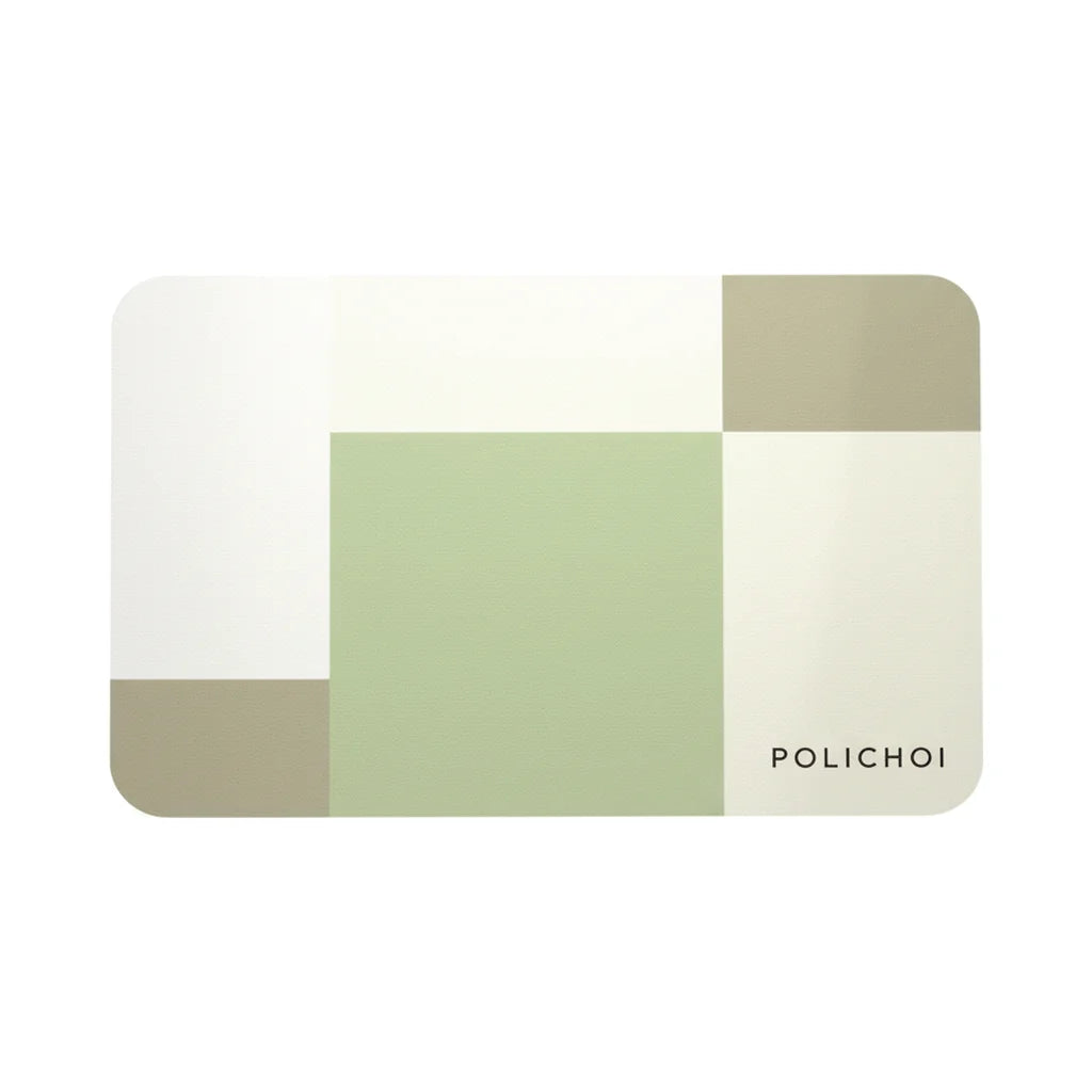 Tapis de Salle de Bain Antidérapant Tons Menthe