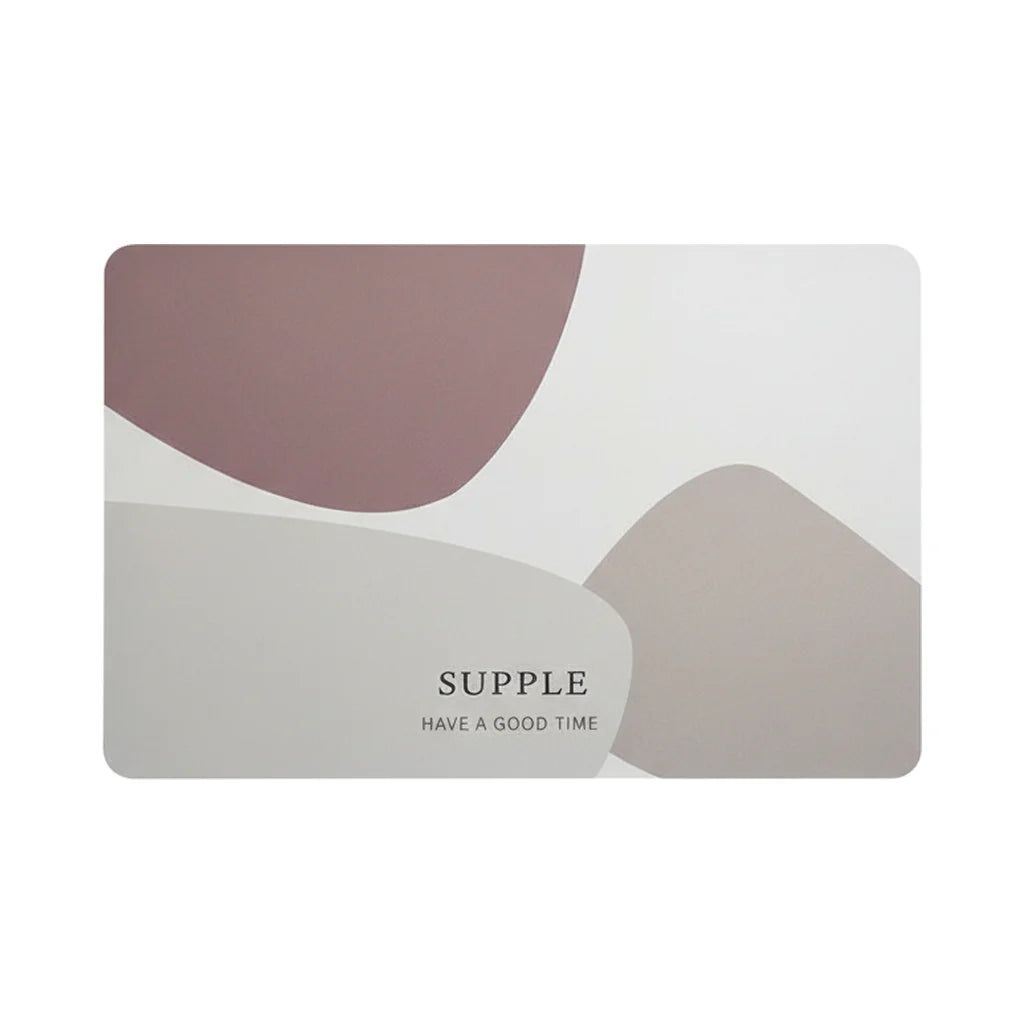 Tapis de Salle de Bain Design Douceur Mauve