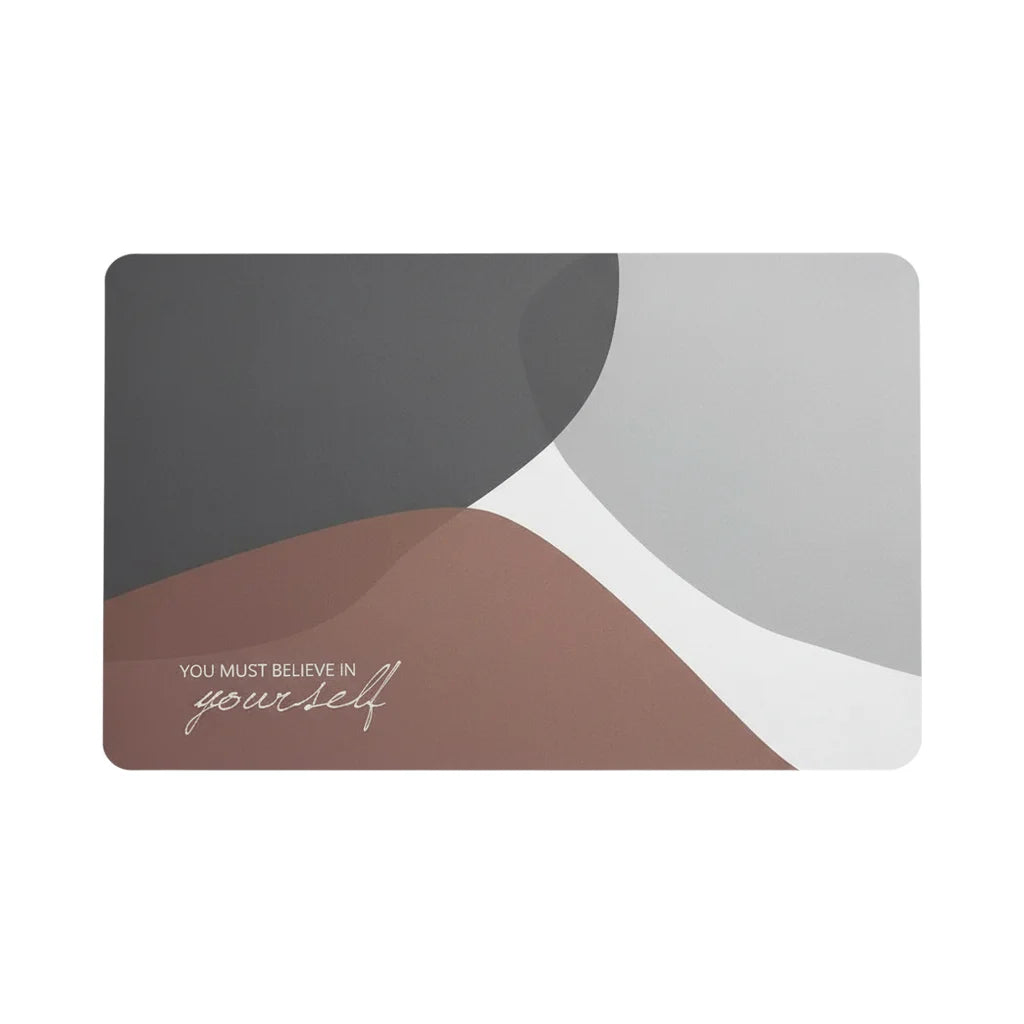 Tapis de Salle de Bain Design Harmonie Brune