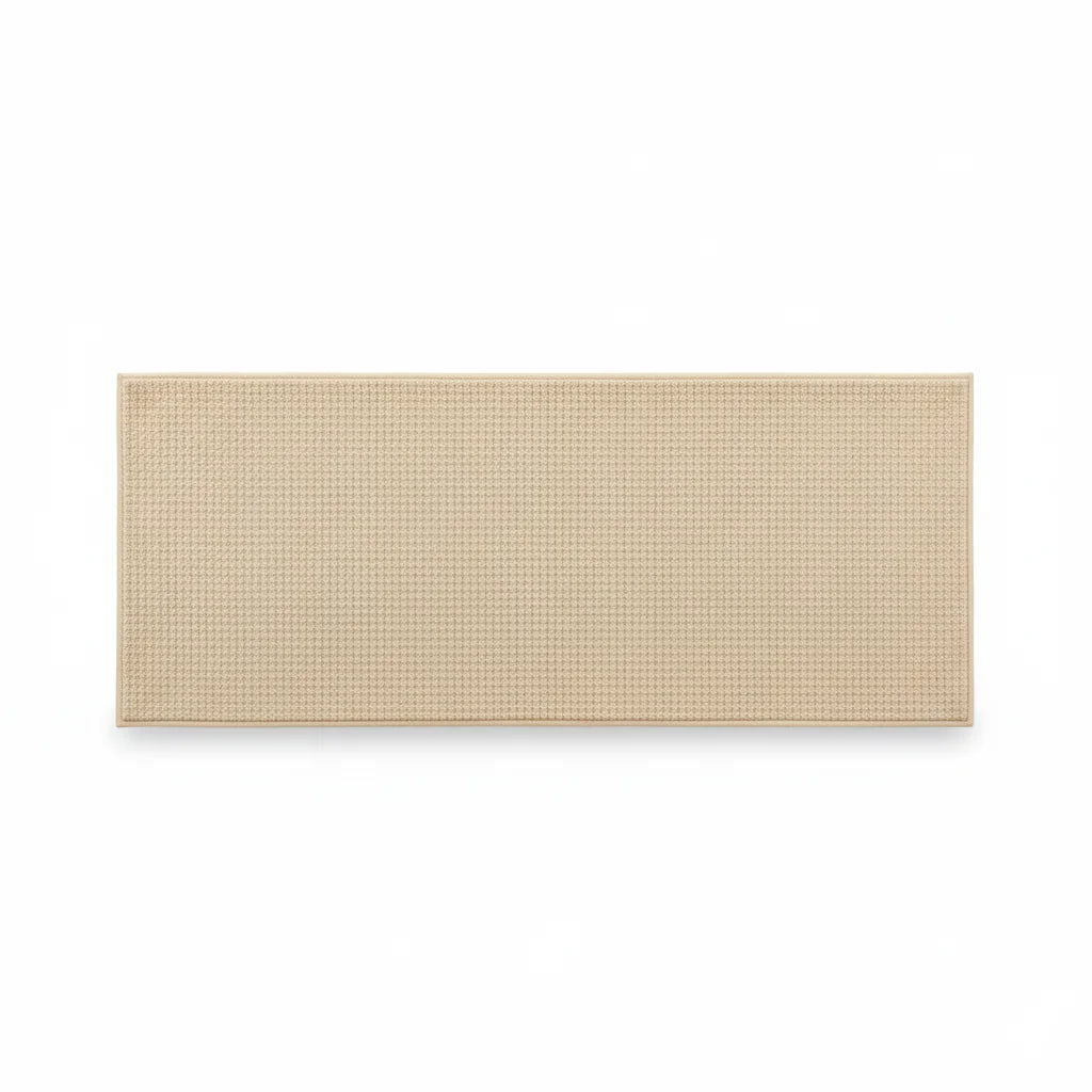 Tapis de Salle de Bain Grande Taille Beige Lin