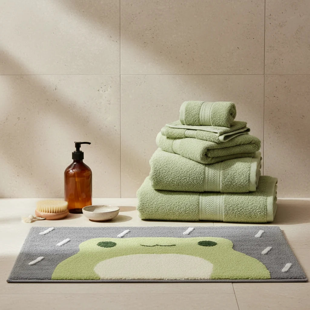 Tapis de Salle de Bain Grenouille
