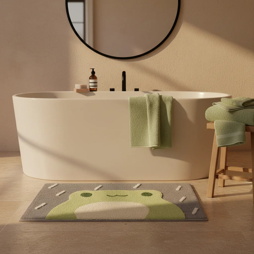 Tapis de Salle de Bain Grenouille