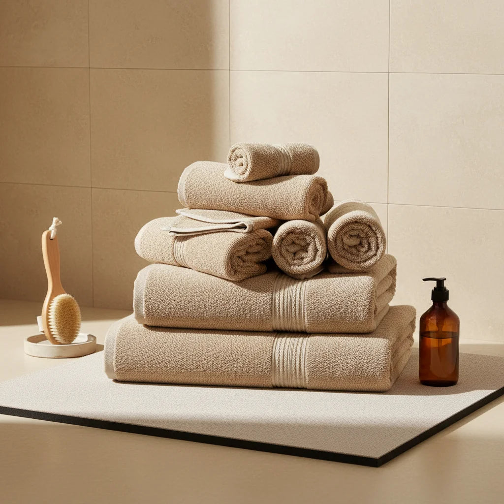 Tapis de Salle de Bain Gris Clair 60x120cm