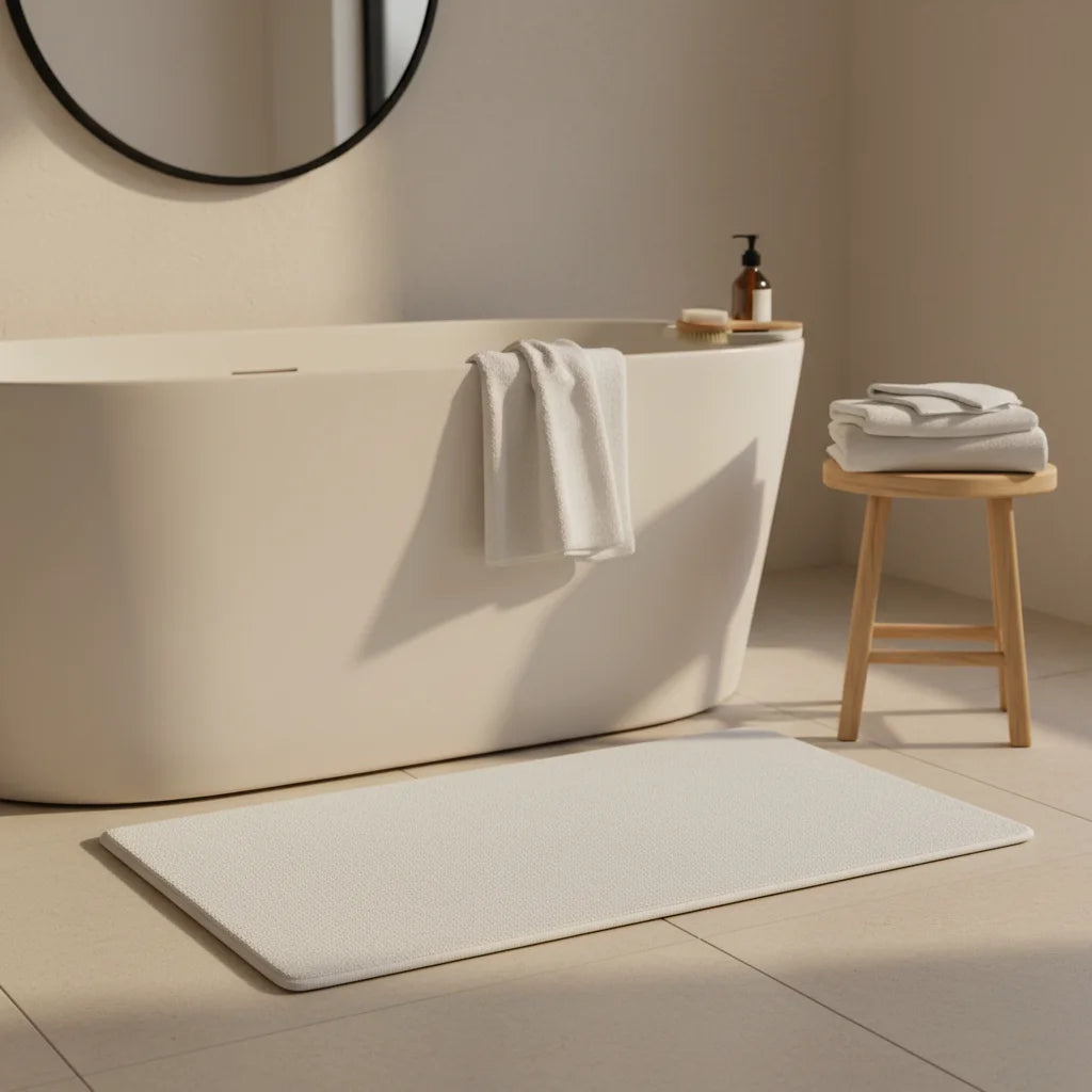 Tapis de Salle de Bain Haut de Gamme Bleu Nuit