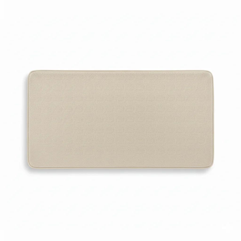 Tapis de Salle de Bain Haut de Gamme Beige Sable
