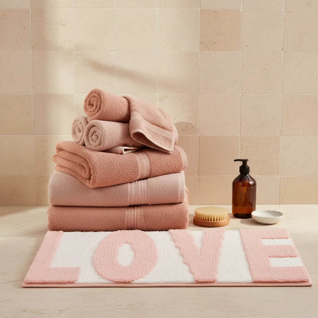 Tapis de Salle de Bain Love