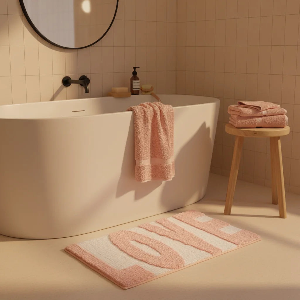 Tapis de Salle de Bain Love