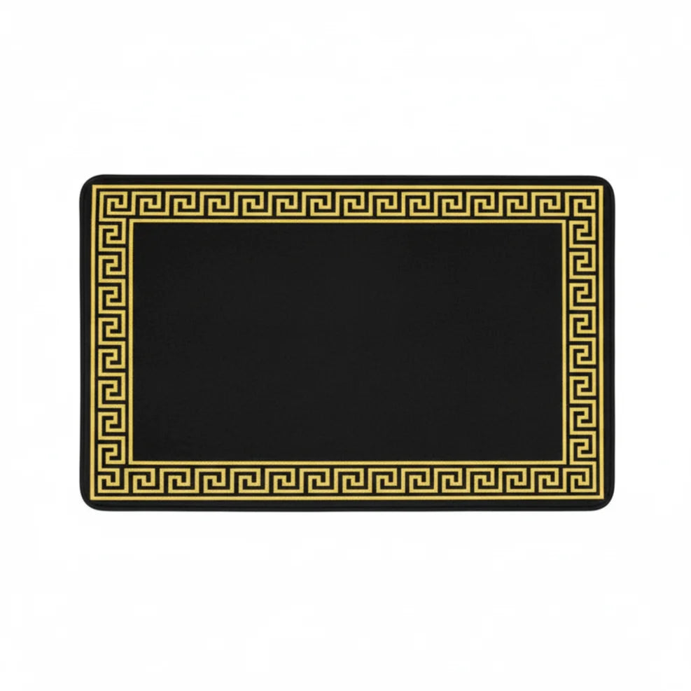 Tapis de Salle de Bain Luxe Grec Or