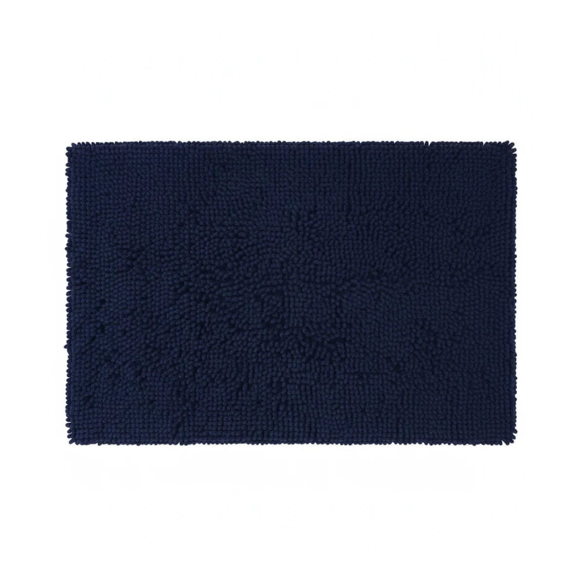 Tapis de Salle de Bain Microfibre Doux Bleu Nuit