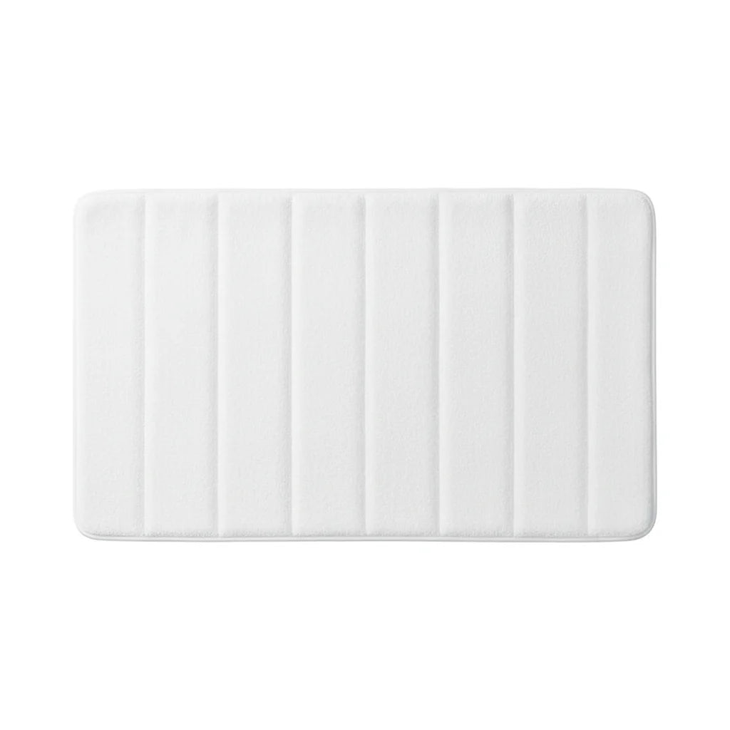 Tapis de Salle de Bain Ultra Absorbant Blanc Neige