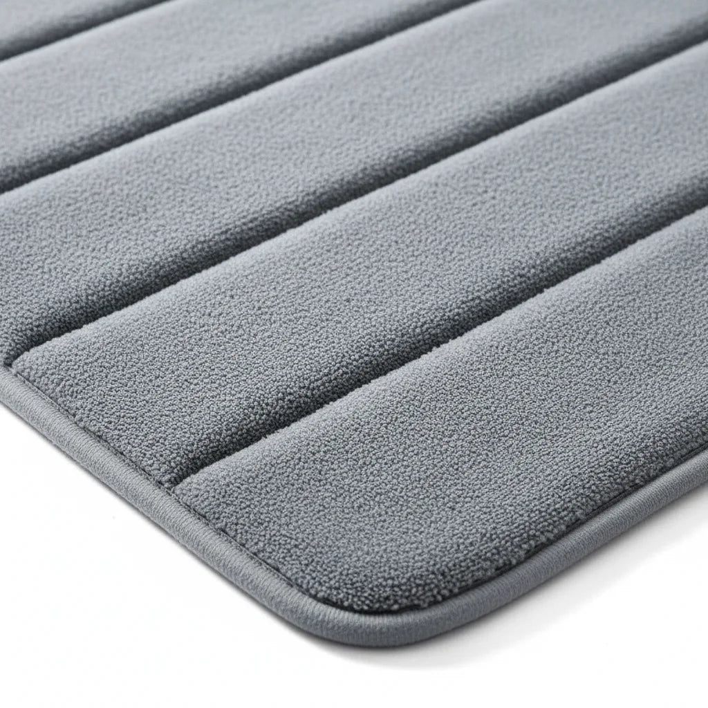 Tapis de Salle de Bain Ultra Absorbant Gris Perle