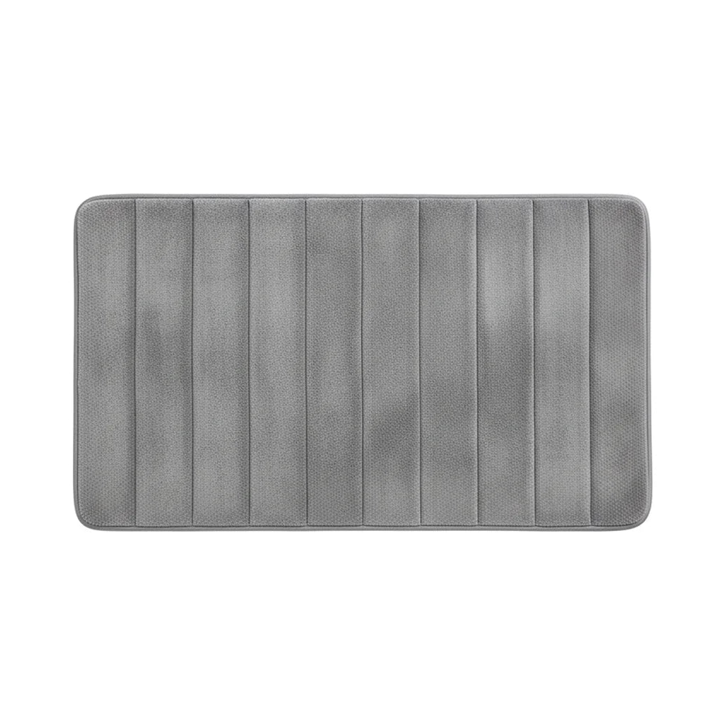 Tapis de Salle de Bain Ultra Absorbant Gris Perle