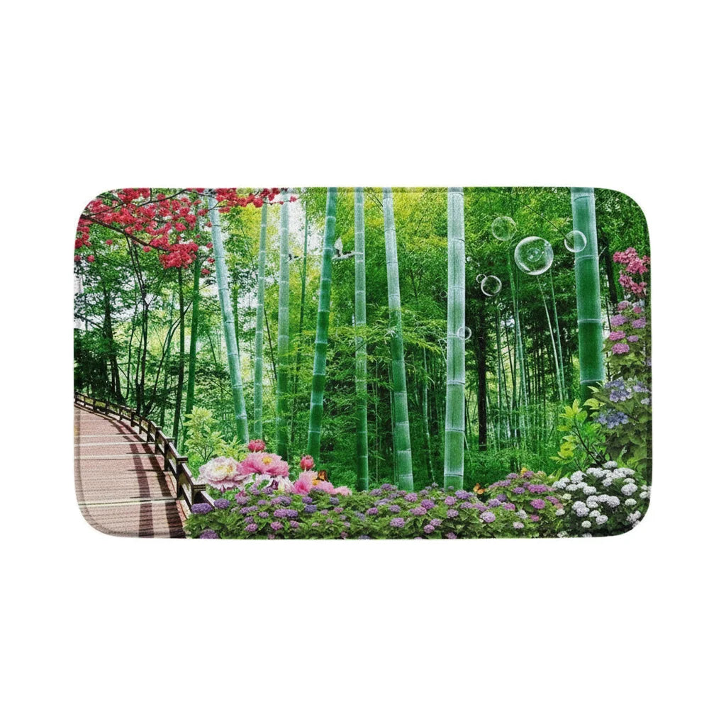 Tapis de Salle de Bain Zen Bambouseraie Zen