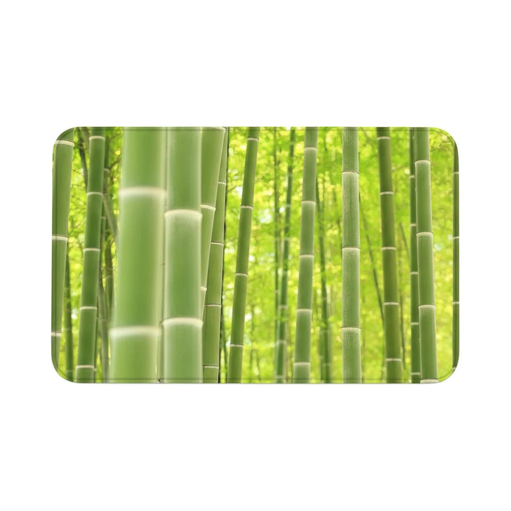 Tapis de Sortie de bain - Imitation Bambou Bambou Naturel
