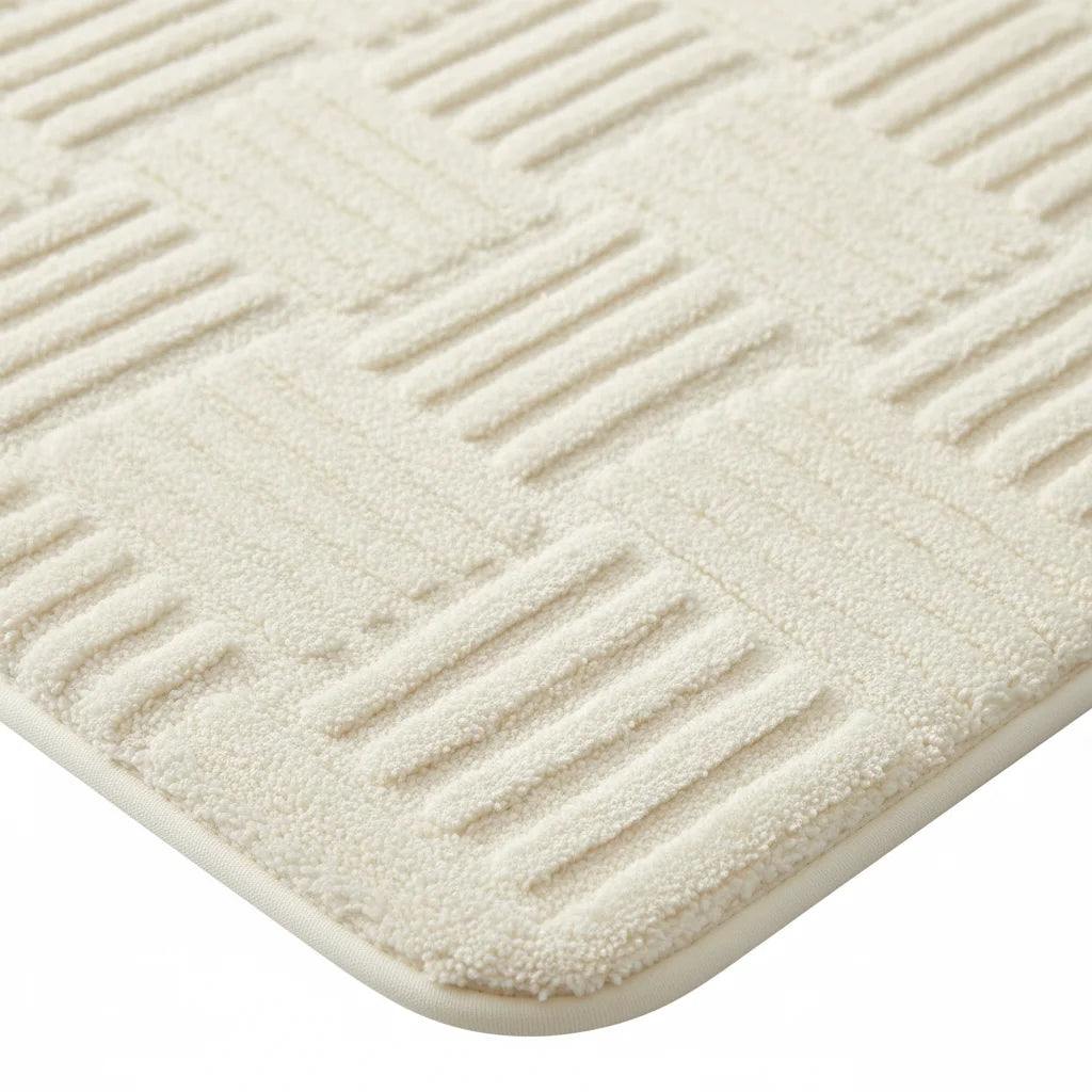 Tapis Design Salle de Bain Épais honeydew