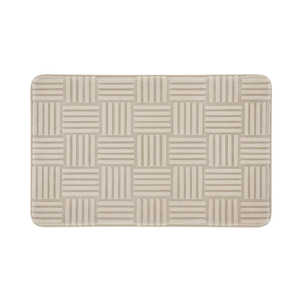 Tapis Design Salle de Bain Épais beige