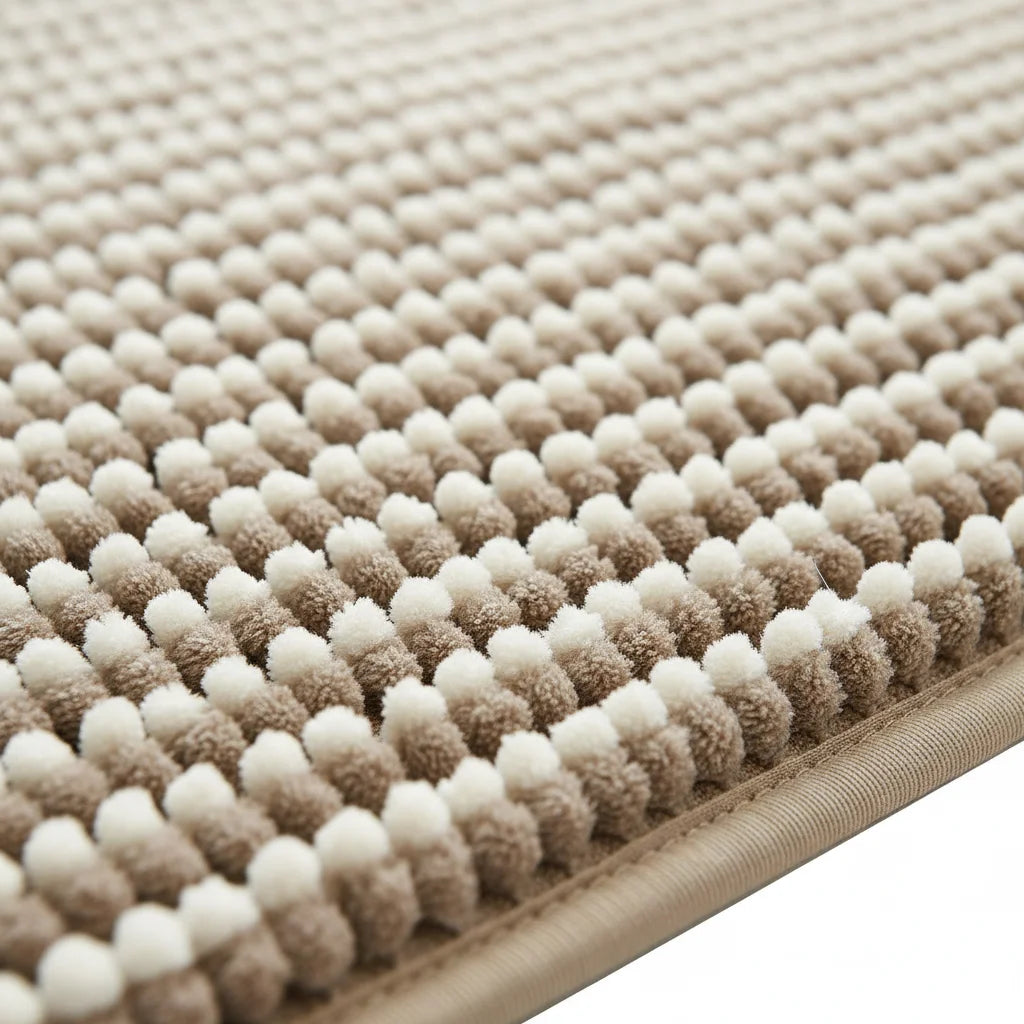 Tapis Douceur Chenille Beige Lin