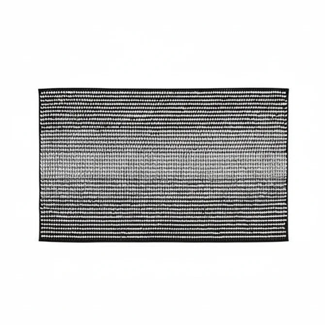 Tapis Douceur Chenille Noir Profond