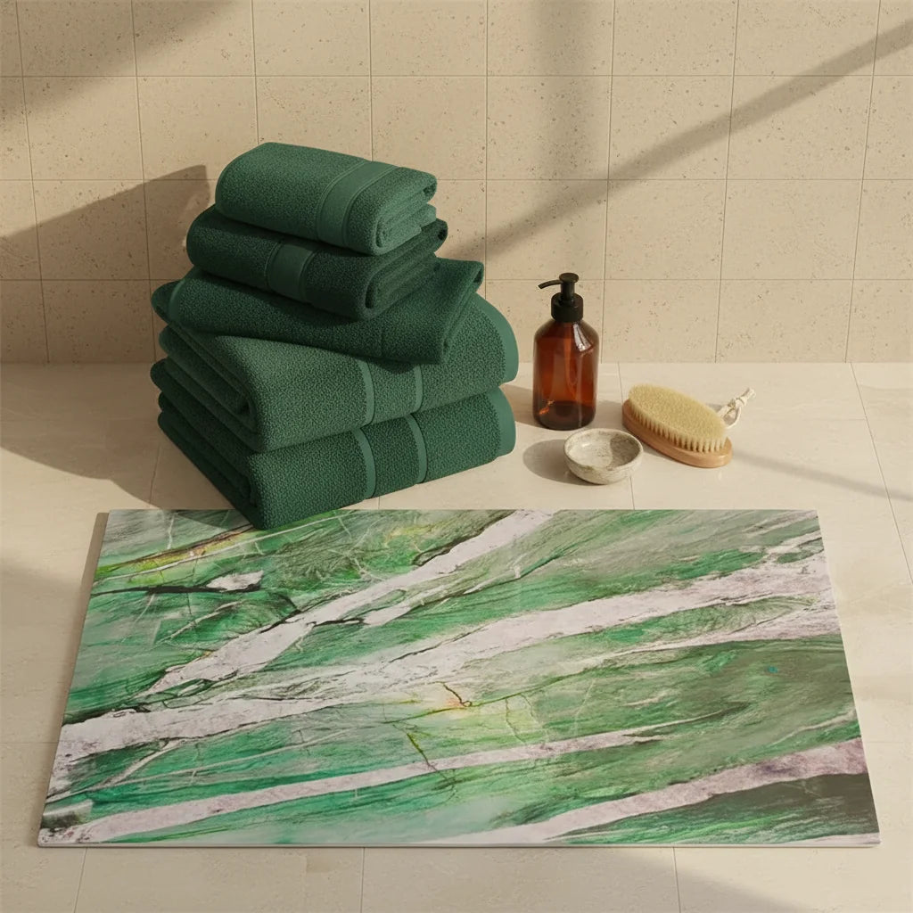 Tapis en Terre de Diatomée Souple Marbre Jade