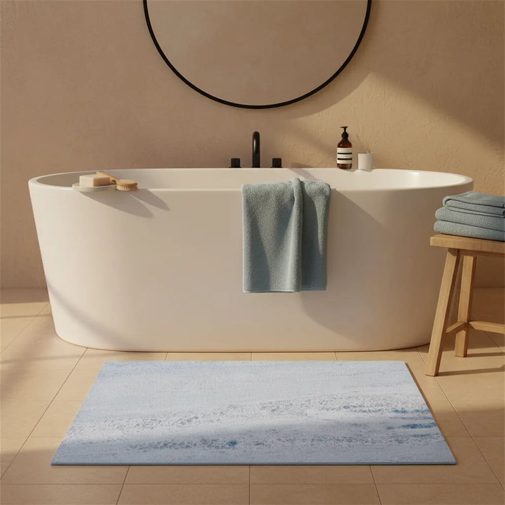 Tapis en Terre de Diatomée Souple Marbre Glacier