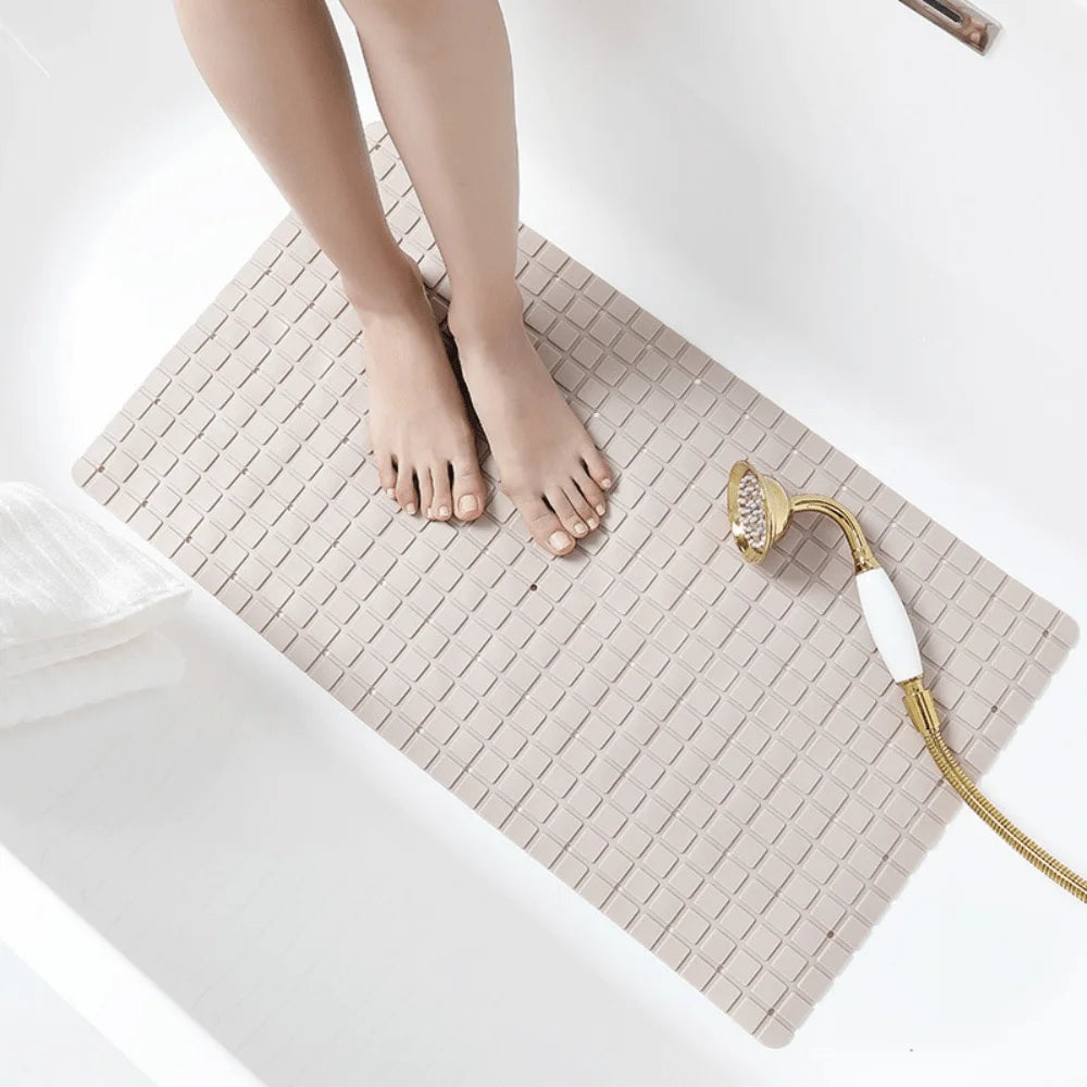 Tapis Fond de Baignoire Beige Lin