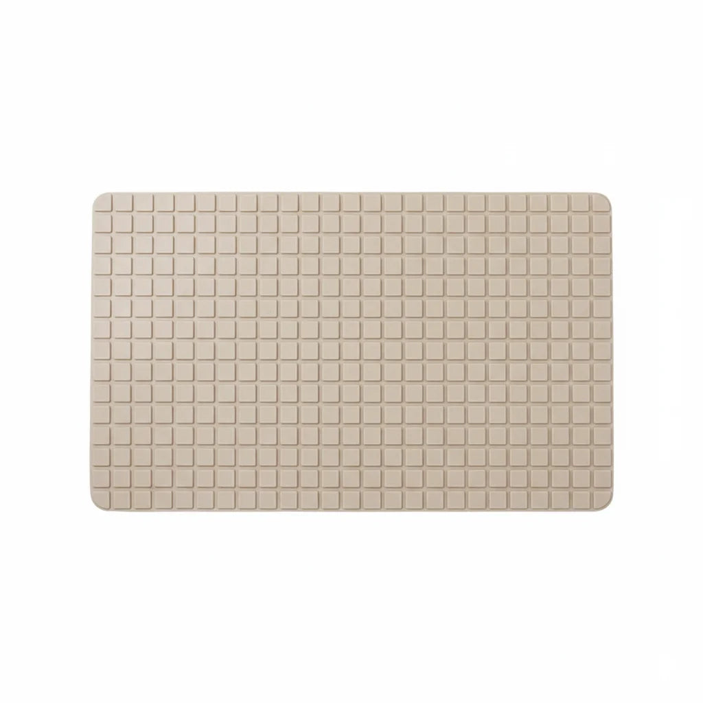 Tapis Fond de Baignoire Beige Lin