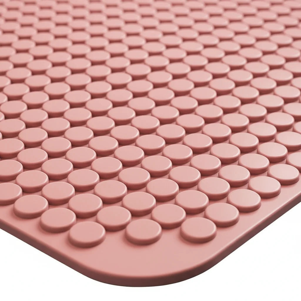 Tapis Fond de Douche Rose Corail