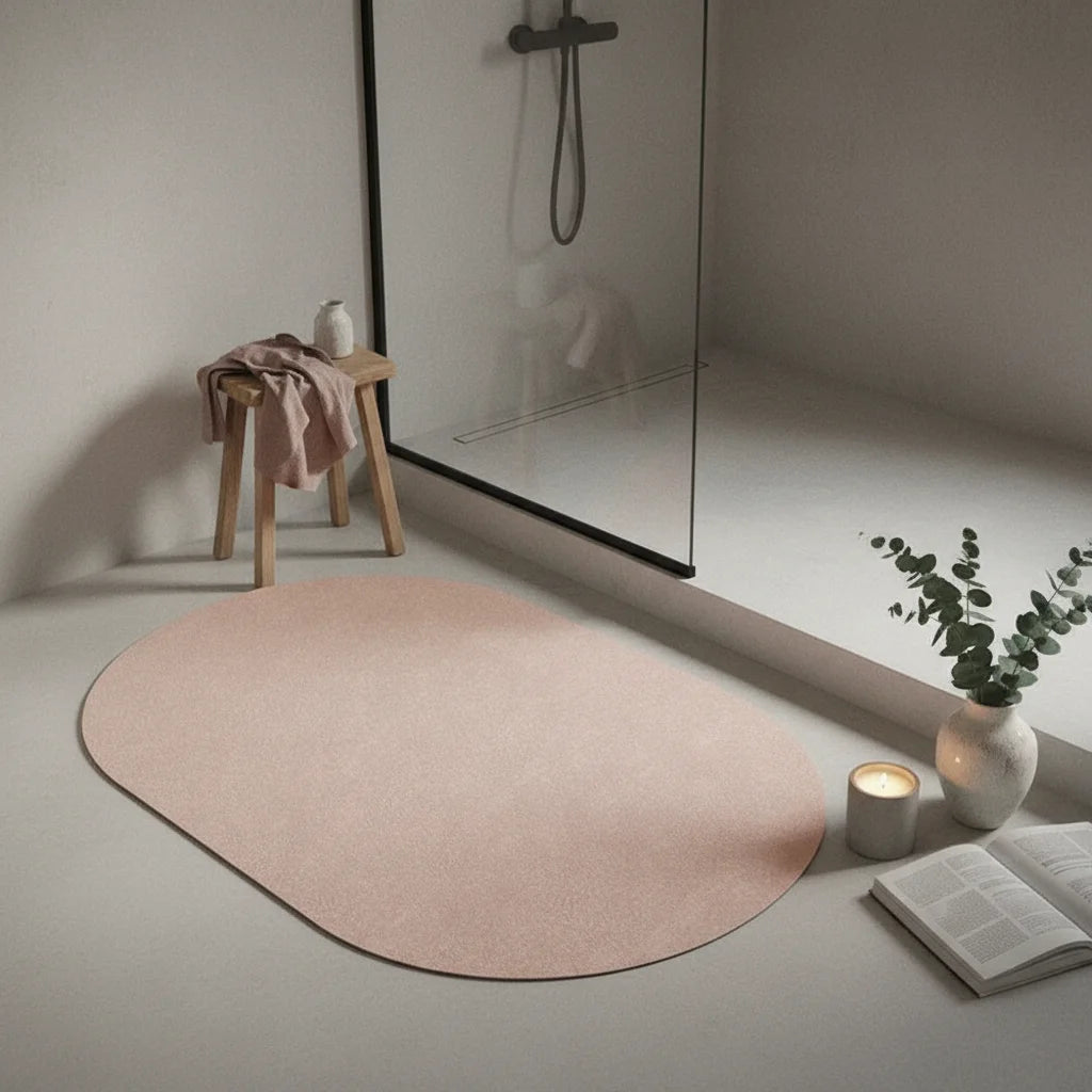 Tapis Japonais Diatomée Beige Rosé