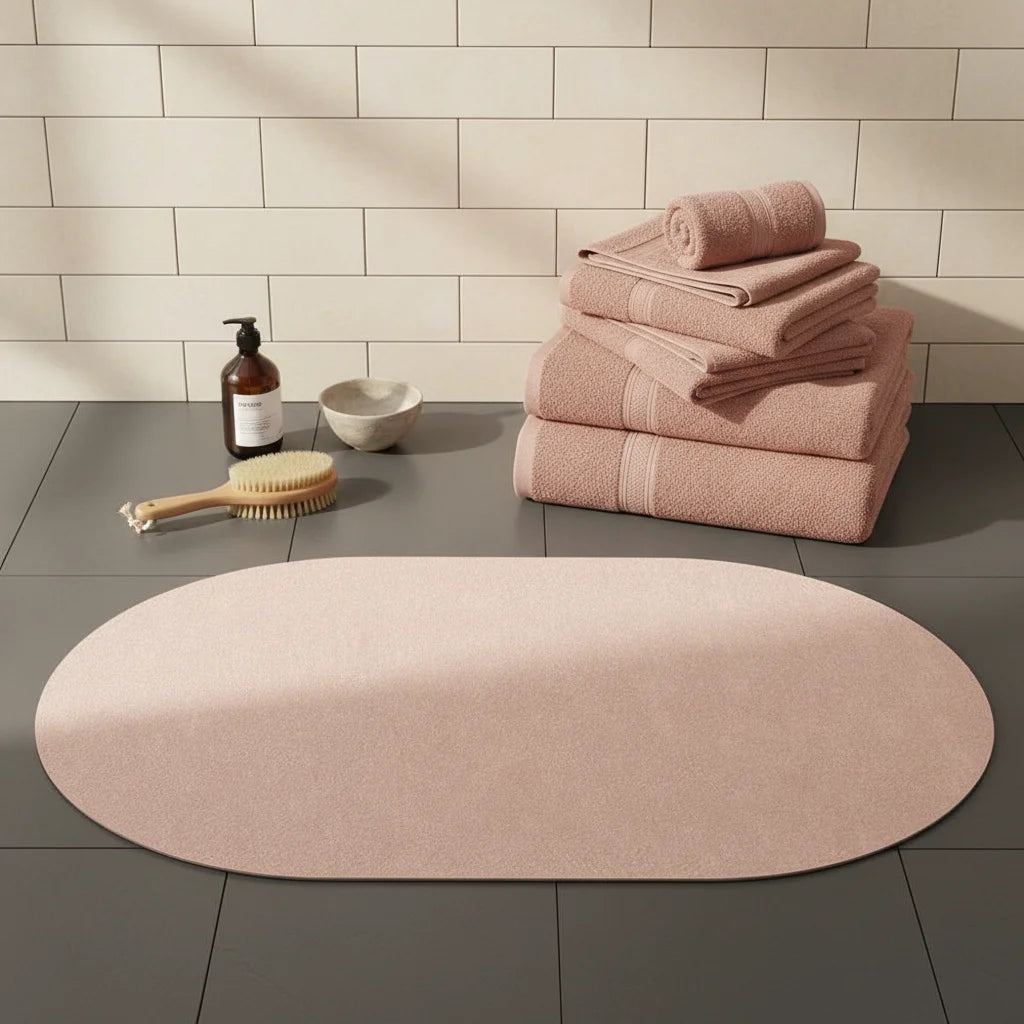 Tapis Japonais Diatomée Beige Rosé