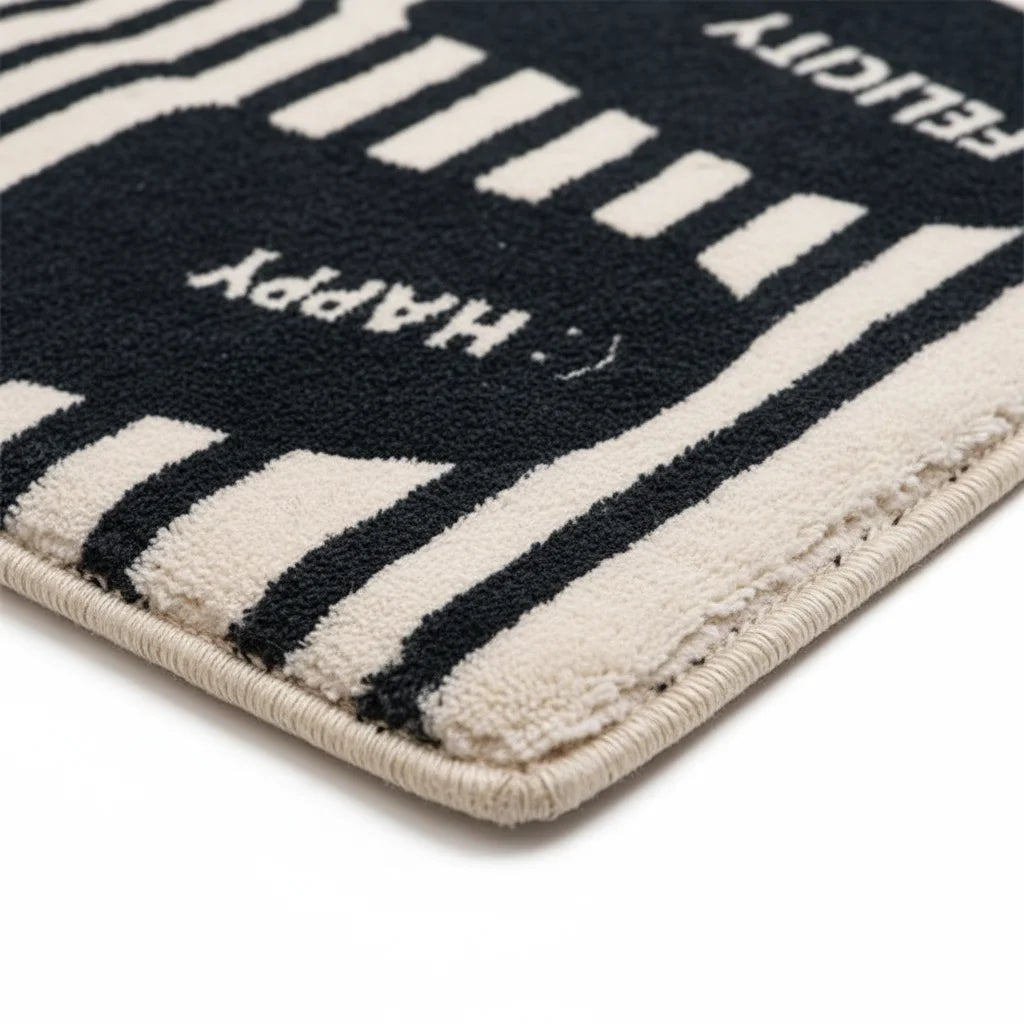 Tapis Salle de Bain à Rayure