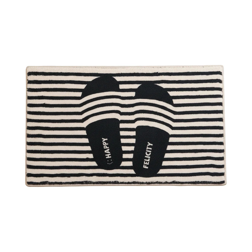 Tapis Salle de Bain à Rayure