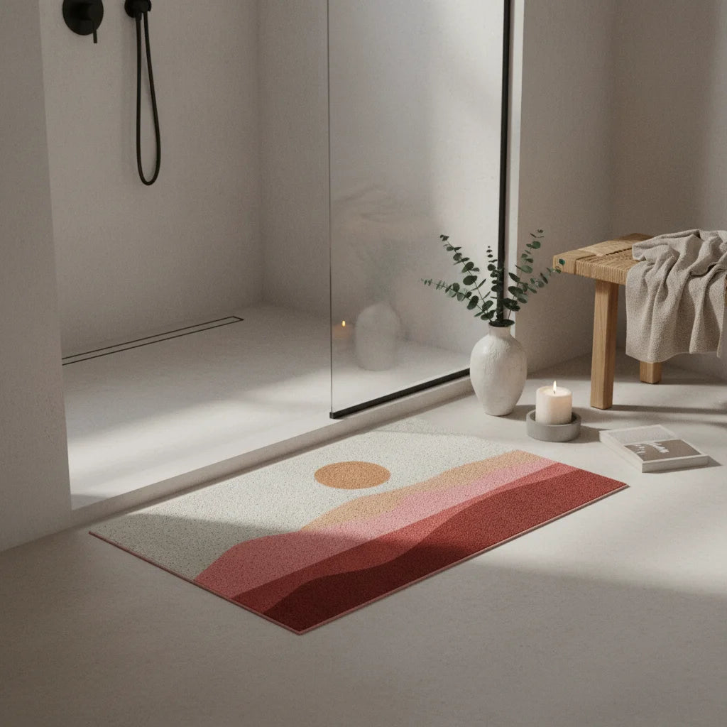 Tapis Salle de Bain Art Déco 90x140cm