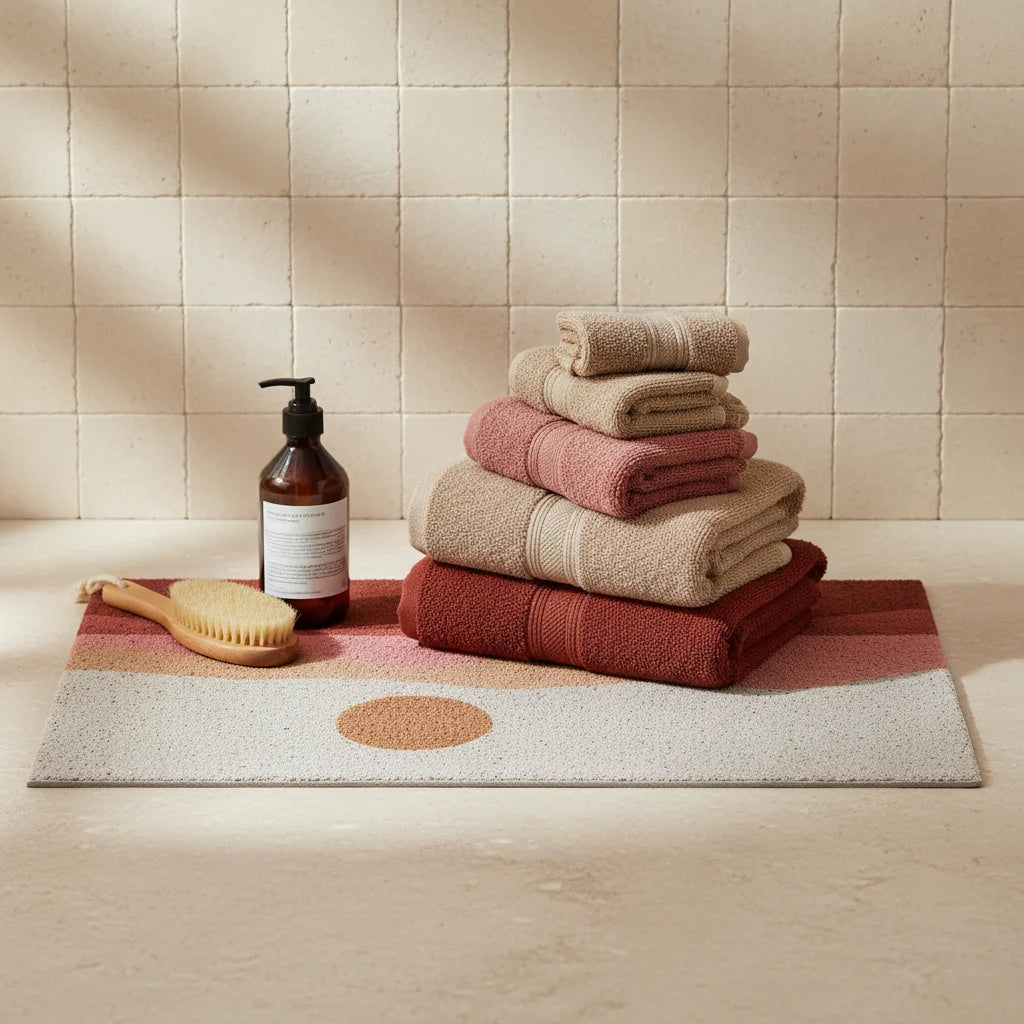 Tapis Salle de Bain Art Déco 90x140cm