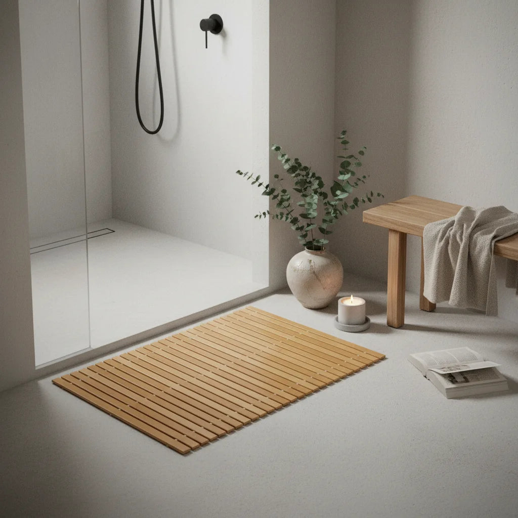 Tapis Salle de Bain Bambou