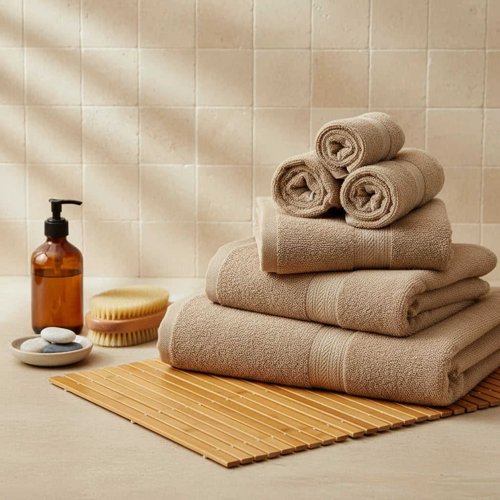 Tapis Salle de Bain Bambou