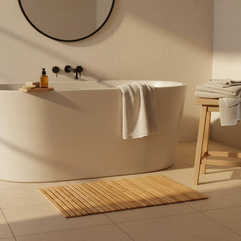 Tapis Salle de Bain Bambou