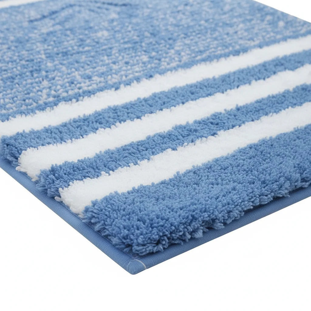 Tapis Salle de Bain Bleu