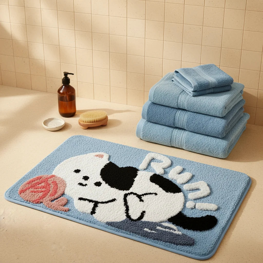 Tapis Salle de Bain Chat